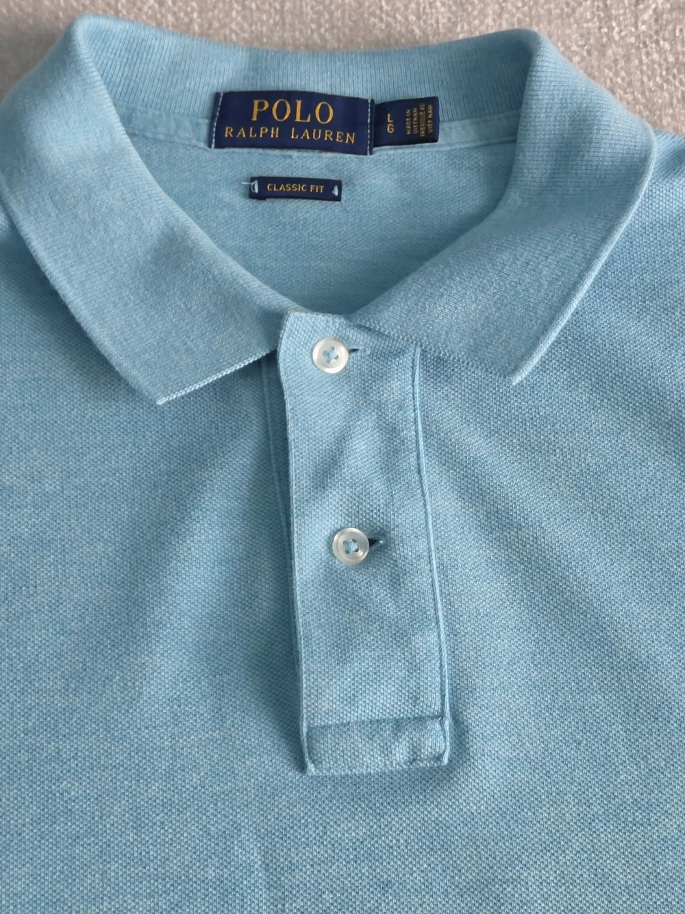 Polo Ralph Lauren Classic Fit Polo Shirt Men's Large Blue Short Sleeve Pony Logo